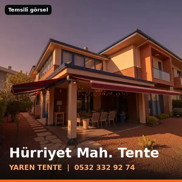 Hürriyet Mahallesi için tente sistemleri, temsilî görsel - Yaren Tente