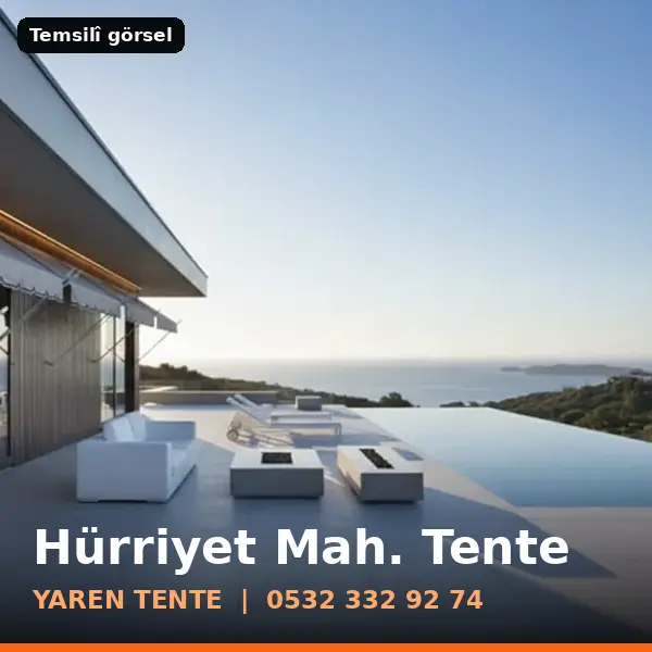 Hürriyet Mahallesi için tente sistemleri, temsilî görsel - Yaren Tente