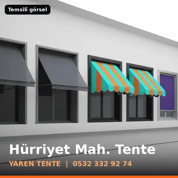 Hürriyet Mahallesi için tente sistemleri, temsilî görsel - Yaren Tente