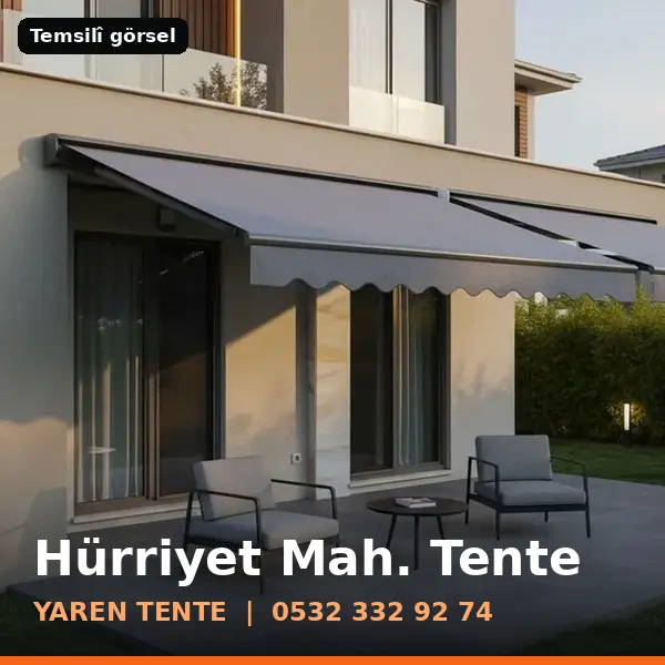 Hürriyet Mahallesi için tente sistemleri, temsilî görsel - Yaren Tente