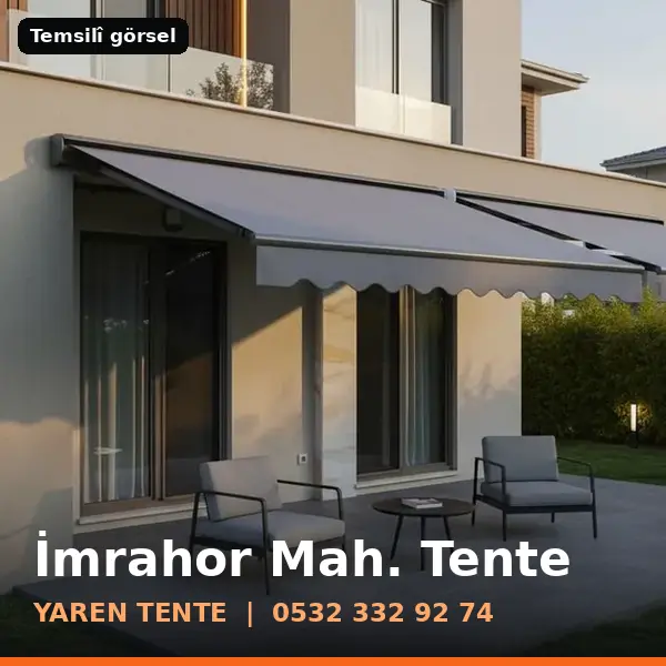 İmrahor Mahallesi için tente sistemleri, temsilî görsel - Yaren Tente