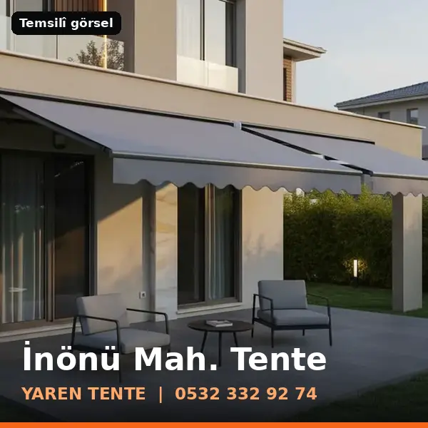İnönü Mahallesi için tente sistemleri, temsilî görsel - Yaren Tente