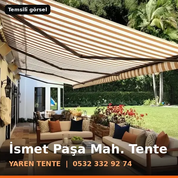 İsmet Paşa Mahallesi için tente sistemleri, temsilî görsel - Yaren Tente