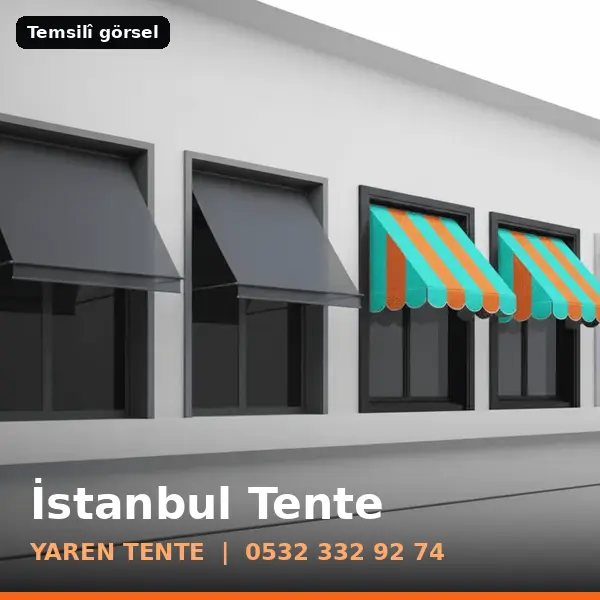 İstanbul için tente sistemleri, temsilî görsel - Yaren Tente