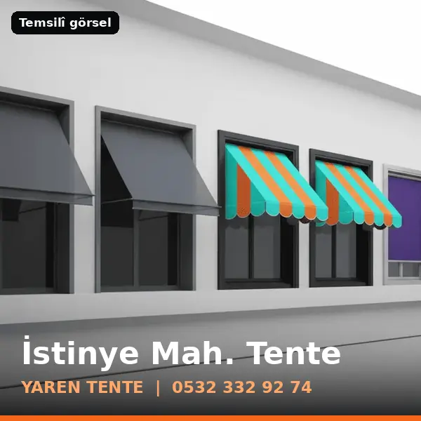 İstinye Mahallesi için tente sistemleri, temsilî görsel - Yaren Tente