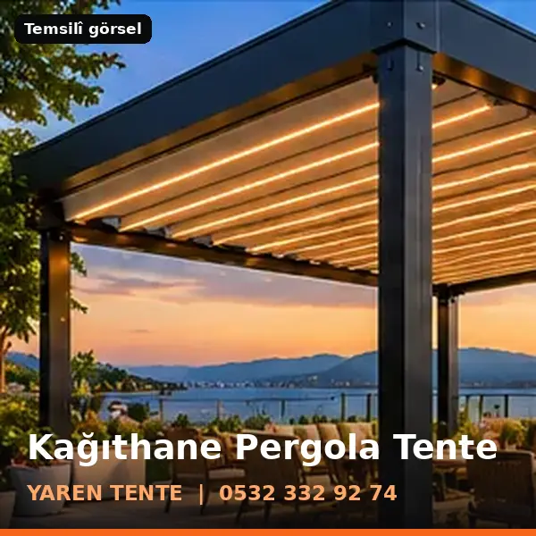 Kağıthane pergola tente örneği (temsilî görsel) - Yaren Tente