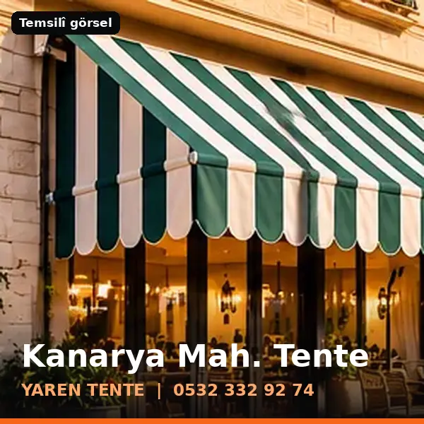 Kanarya Mahallesi için tente sistemleri, temsilî görsel - Yaren Tente