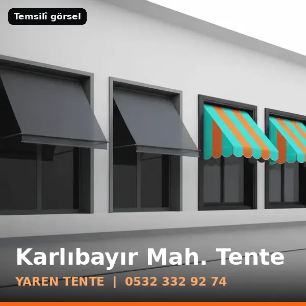 Karlıbayır Mahallesi için tente sistemleri, temsilî görsel - Yaren Tente