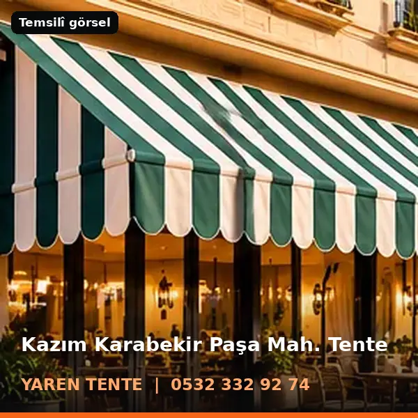 Kazım Karabekir Paşa Mahallesi için tente sistemleri, temsilî görsel - Yaren Tente