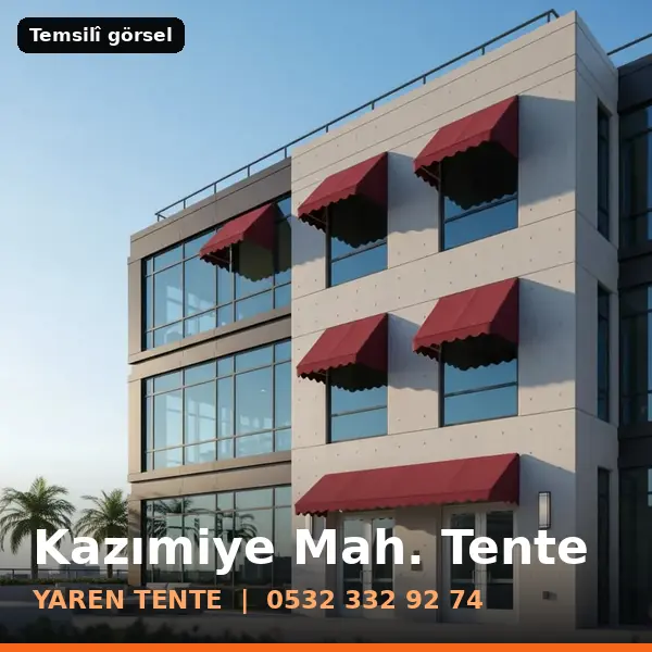 Kazımiye Mahallesi için tente sistemleri, temsilî görsel - Yaren Tente