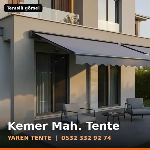 Kemer Mahallesi için tente sistemleri, temsilî görsel - Yaren Tente