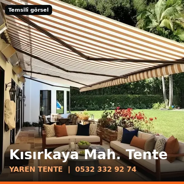 Kısırkaya Mahallesi için tente sistemleri, temsilî görsel - Yaren Tente