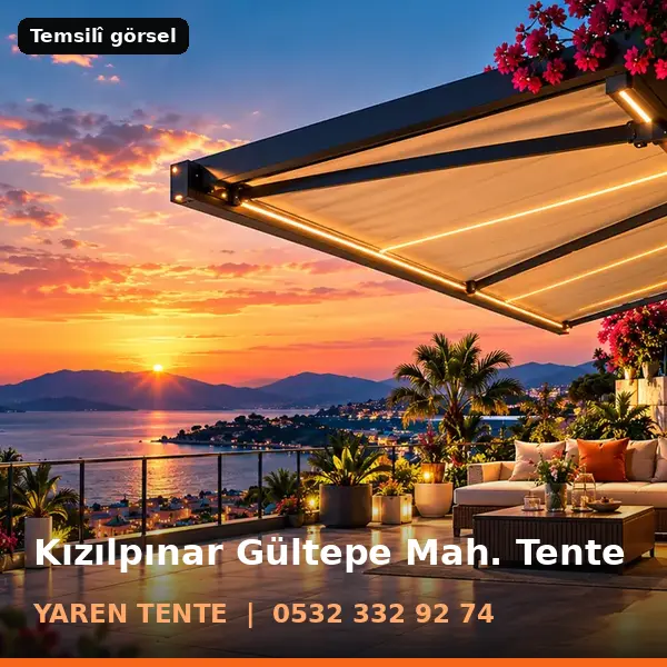 Kızılpınar Gültepe Mahallesi için tente sistemleri, temsilî görsel - Yaren Tente