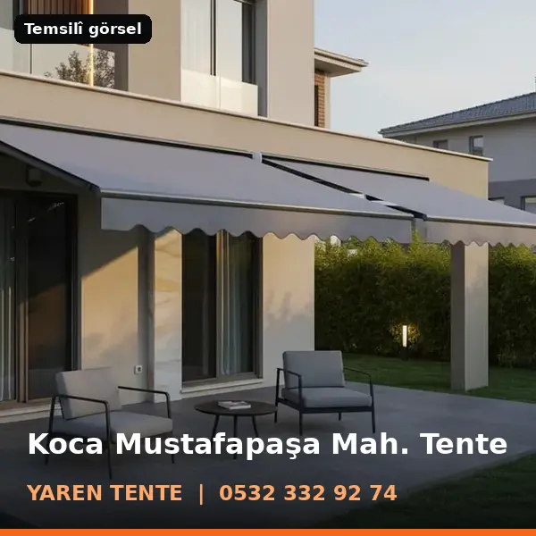 Koca Mustafapaşa Mahallesi için tente sistemleri, temsilî görsel - Yaren Tente