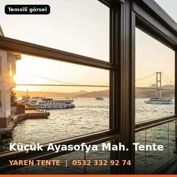 Küçük Ayasofya Mahallesi için tente sistemleri, temsilî görsel - Yaren Tente