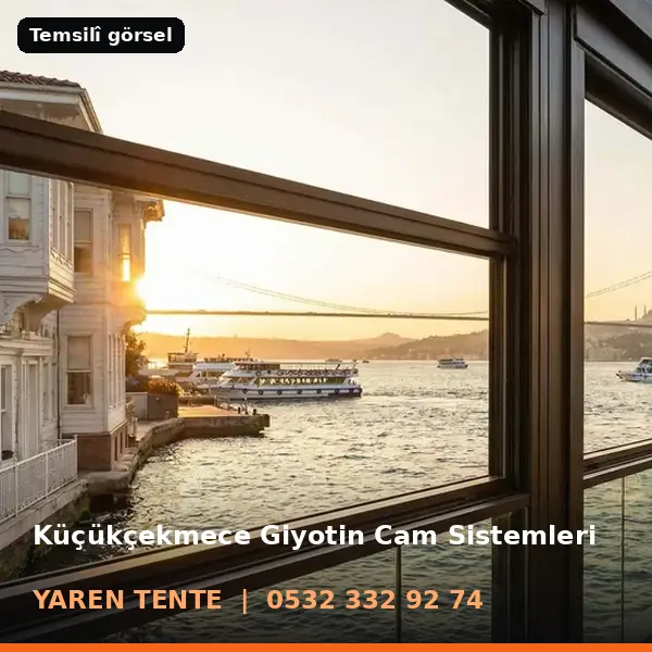 Küçükçekmece giyotin cam sistemleri örneği (temsilî görsel) - Yaren Tente