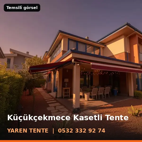 Küçükçekmece kasetli tente örneği (temsilî görsel) - Yaren Tente