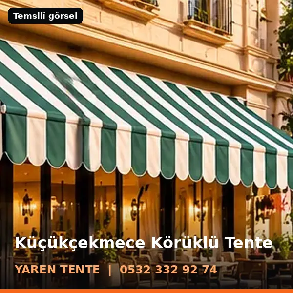 Küçükçekmece körüklü tente örneği (temsilî görsel) - Yaren Tente