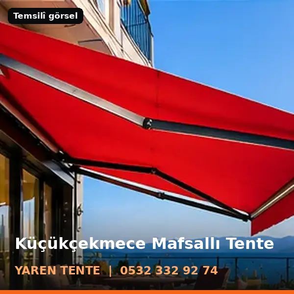 Küçükçekmece mafsallı tente örneği (temsilî görsel) - Yaren Tente
