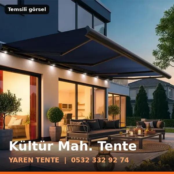 Kültür Mahallesi için tente sistemleri, temsilî görsel - Yaren Tente