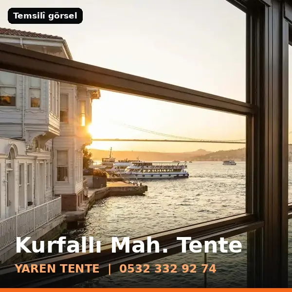 Kurfallı Mahallesi için tente sistemleri, temsilî görsel - Yaren Tente