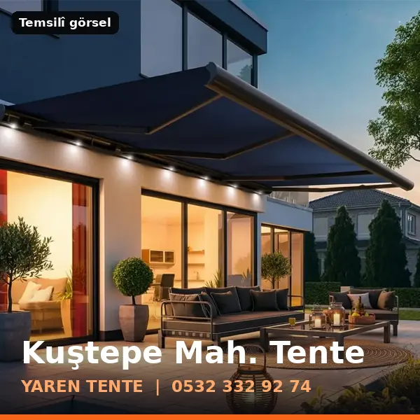 Kuştepe Mahallesi için tente sistemleri, temsilî görsel - Yaren Tente