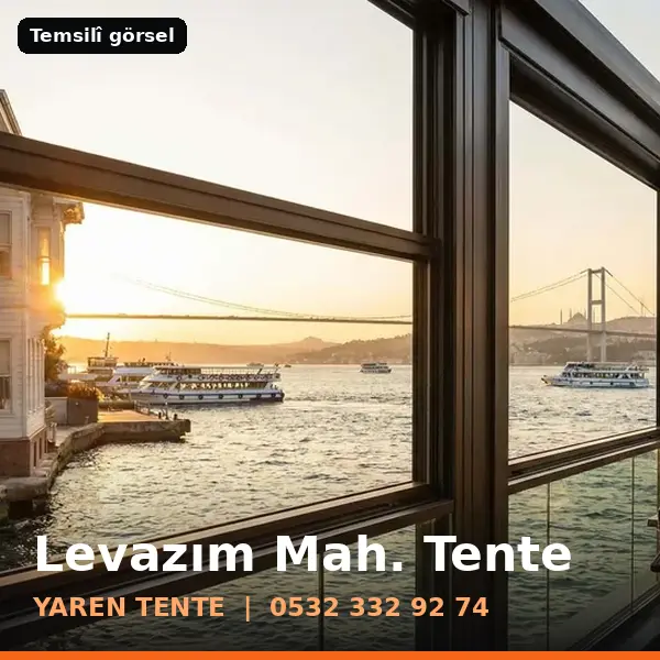 Levazım Mahallesi için tente sistemleri, temsilî görsel - Yaren Tente