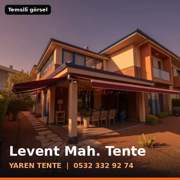 Levent Mahallesi için tente sistemleri, temsilî görsel - Yaren Tente