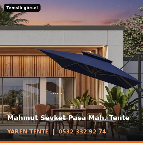Mahmut Şevket Paşa Mahallesi için tente sistemleri, temsilî görsel - Yaren Tente