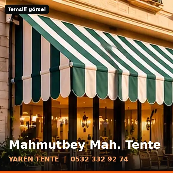 Mahmutbey Mahallesi için tente sistemleri, temsilî görsel - Yaren Tente