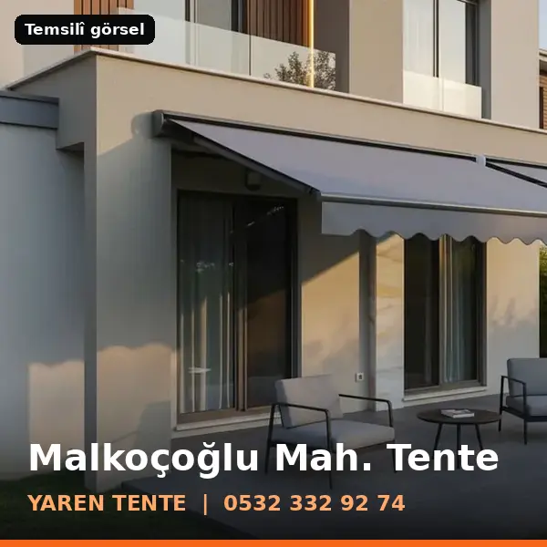 Malkoçoğlu Mahallesi için tente sistemleri, temsilî görsel - Yaren Tente