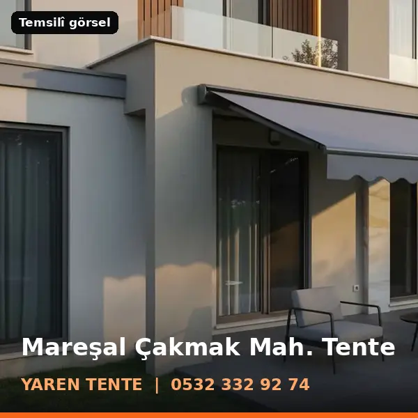 Mareşal Çakmak Mahallesi için tente sistemleri, temsilî görsel - Yaren Tente