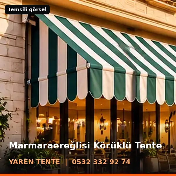 Marmaraereğlisi körüklü tente örneği (temsilî görsel) - Yaren Tente