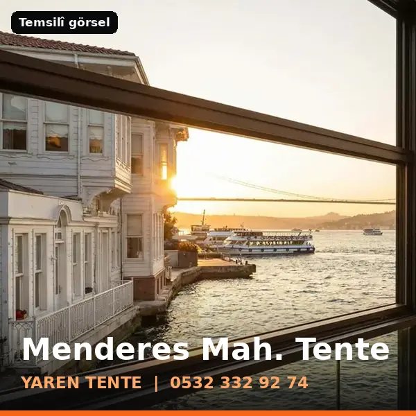 Menderes Mahallesi için tente sistemleri, temsilî görsel - Yaren Tente