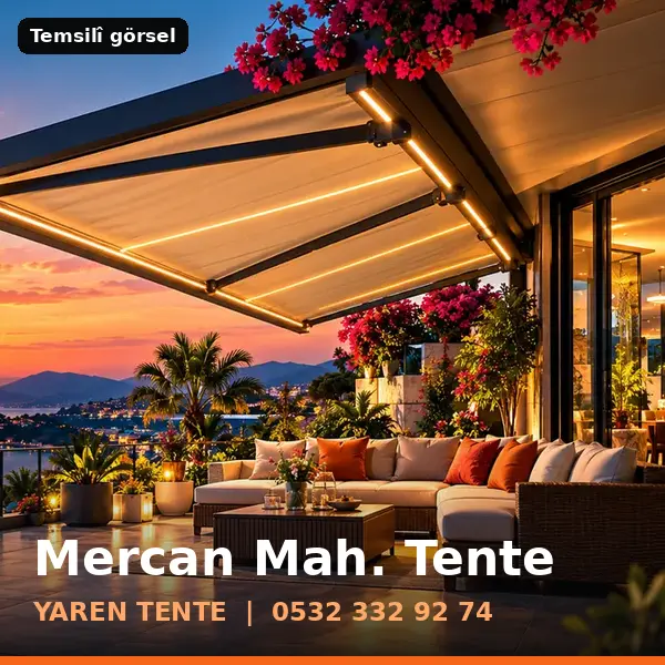 Mercan Mahallesi için tente sistemleri, temsilî görsel - Yaren Tente