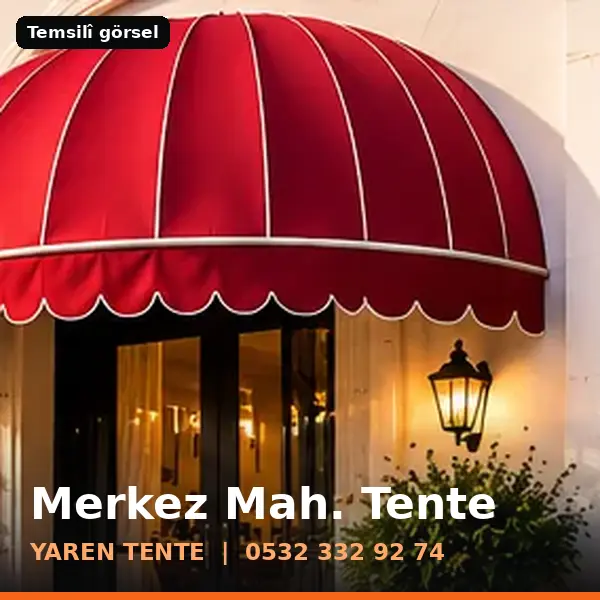 Merkez Mahallesi için tente sistemleri, temsilî görsel - Yaren Tente
