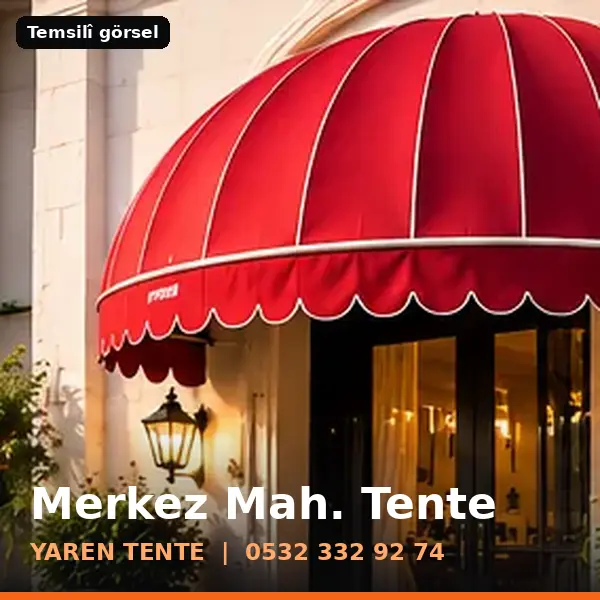 Merkez Mahallesi için tente sistemleri, temsilî görsel - Yaren Tente
