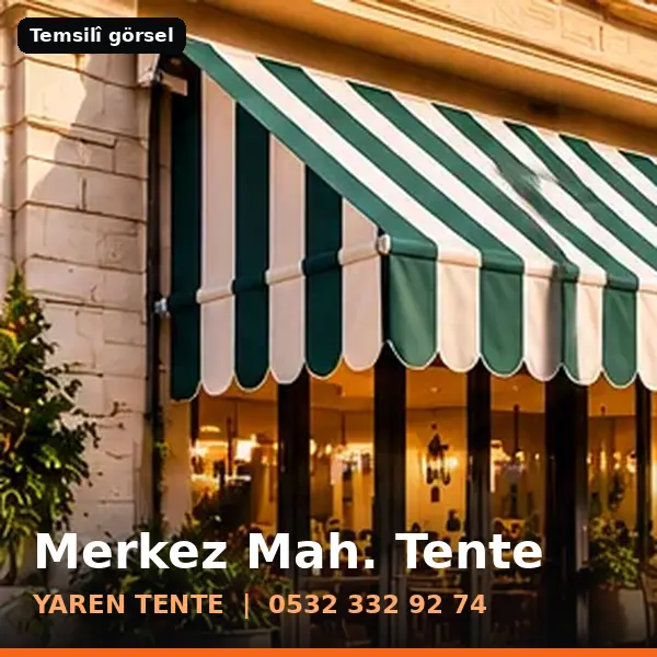 Merkez Mahallesi için tente sistemleri, temsilî görsel - Yaren Tente