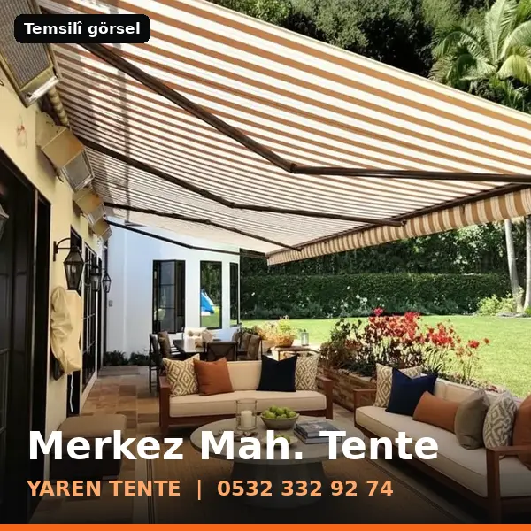 Merkez Mahallesi için tente sistemleri, temsilî görsel - Yaren Tente