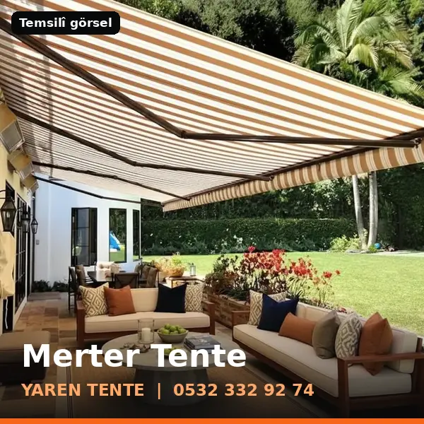 Merter için tente sistemleri, temsilî görsel - Yaren Tente