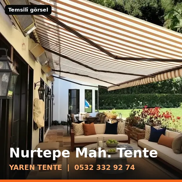 Nurtepe Mahallesi için tente sistemleri, temsilî görsel - Yaren Tente