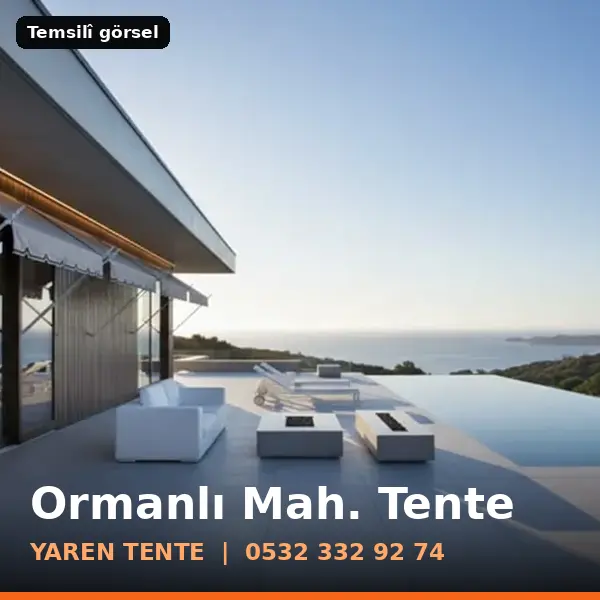 Ormanlı Mahallesi için tente sistemleri, temsilî görsel - Yaren Tente