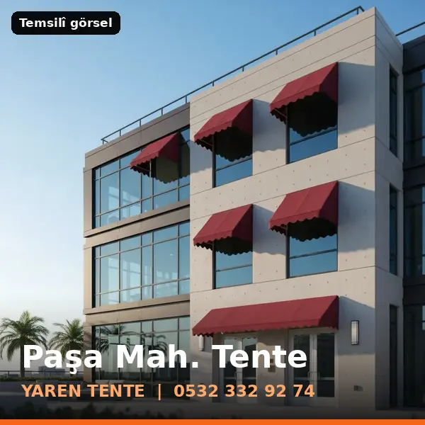 Paşa Mahallesi için tente sistemleri, temsilî görsel - Yaren Tente