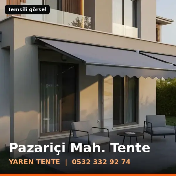Pazariçi Mahallesi için tente sistemleri, temsilî görsel - Yaren Tente