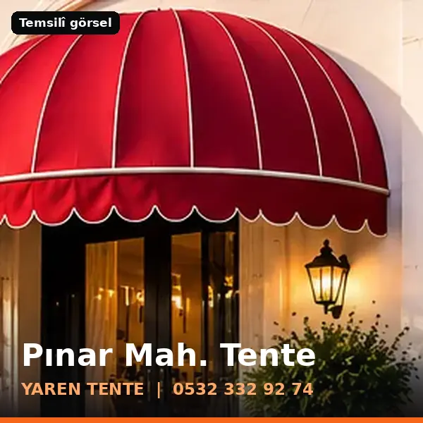 Pınar Mahallesi için tente sistemleri, temsilî görsel - Yaren Tente