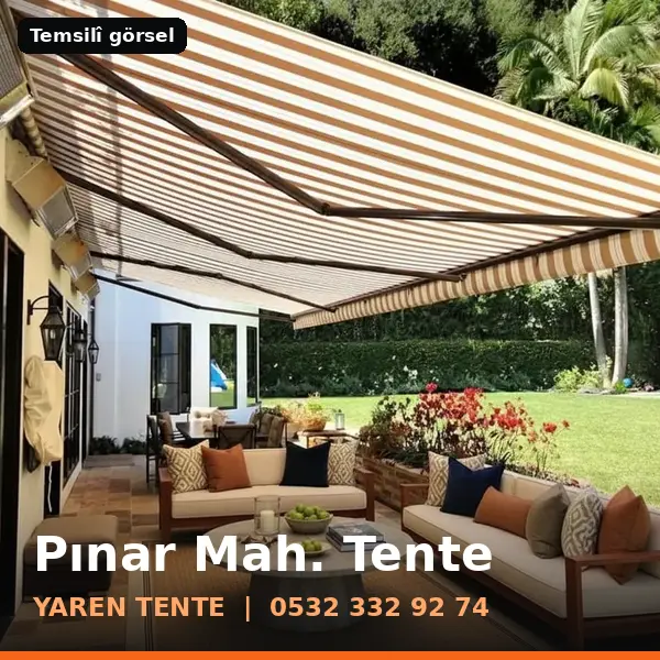 Pınar Mahallesi için tente sistemleri, temsilî görsel - Yaren Tente