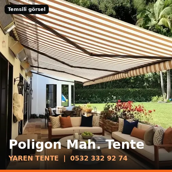 Poligon Mahallesi için tente sistemleri, temsilî görsel - Yaren Tente