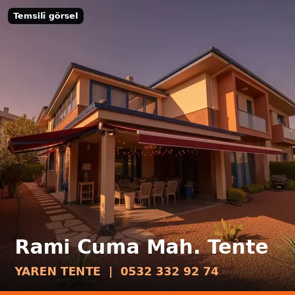 Rami Cuma Mahallesi için tente sistemleri, temsilî görsel - Yaren Tente