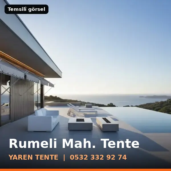 Rumeli Mahallesi için tente sistemleri, temsilî görsel - Yaren Tente