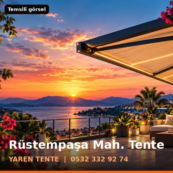 Rüstempaşa Mahallesi için tente sistemleri, temsilî görsel - Yaren Tente